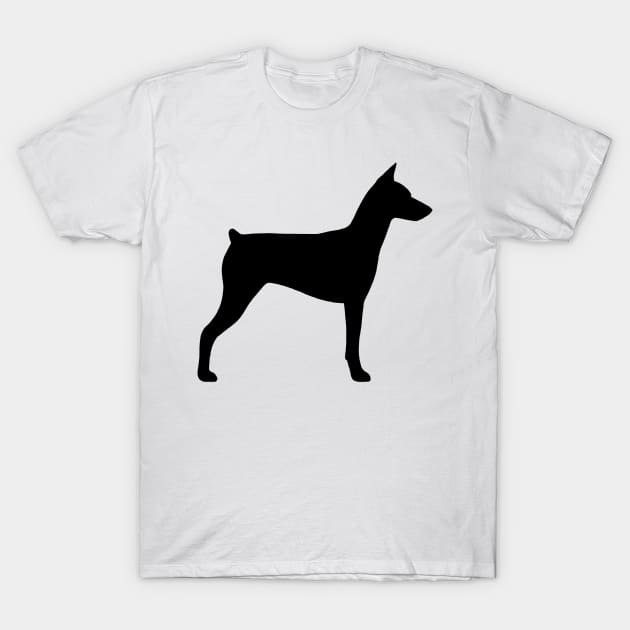 German Pinscher Silhouette(s) T-Shirt by Coffee Squirrel